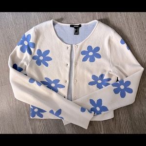 Daisy floral cardigan sweater